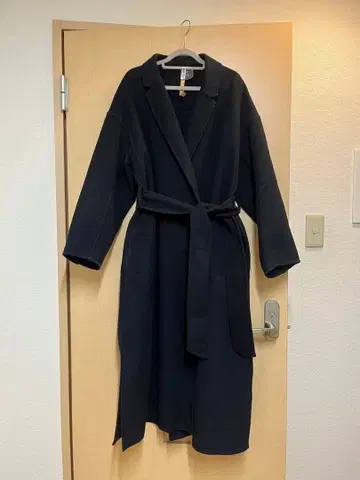 PLST 네이비 롱 코트 S 사이즈