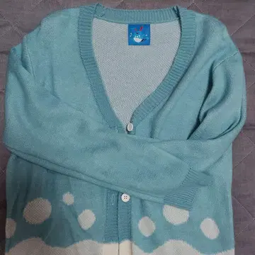 포켓몬 마릴리 포켓몬 센터 스카이블루 도트 무늬 가디건