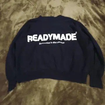 READY MADE 레디메이드 M-NECK SWT SMILE 맨투맨