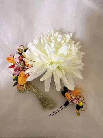 수제 일본풍 꽃 장식 세트 성인식 졸업식 입학식 시치고산