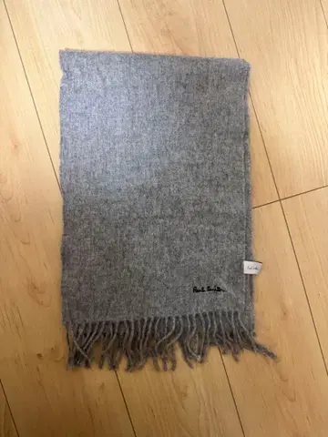PaulSmith 폴스미스 머플러 울 100% 그레이 영국제