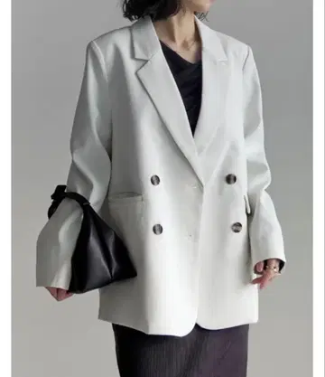 Re:EDIT 더블 테일러드 자켓 화이트 여성용