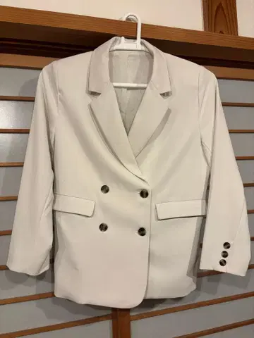 Re:EDIT 더블 테일러드 자켓 화이트 여성용