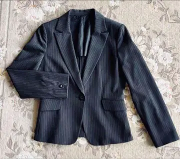 스트라이프 테일러드 자켓