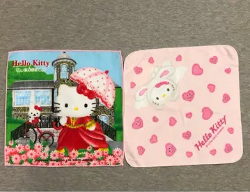 키티 타월 손수건 2개 세트