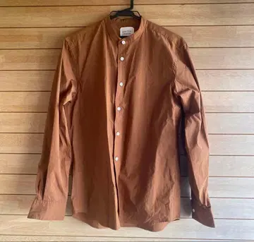 SALE! 활용도 높은 상품 UNITEDTOKYO 밴드 카라 셔츠 브라운