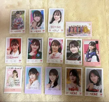 =LOVE 이코러브 타카마츠 히토미 미니 사진 14장 묶음 판매