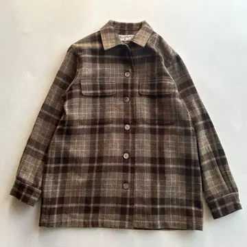 마가렛호웰 커버올 자켓 셔츠 체크 무늬