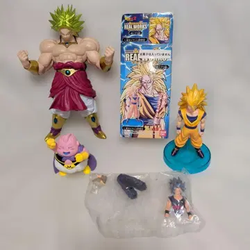 드래곤볼 피규어 4개 세트 브로리, 마인 부우, 손오공