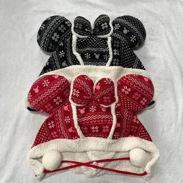 팬캡 모자 미니 디즈니 노르딕 빨간색 블랙 폼폼 보아