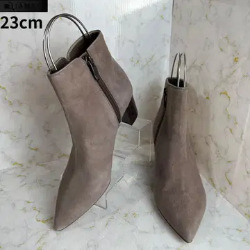 DIANA/다이애나 미사용 새상품 스웨이드 부츠 사이드 지퍼 23cm