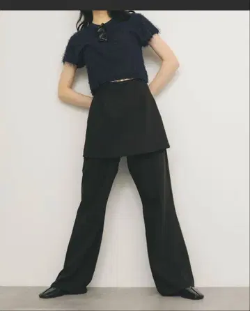 스커트 레이어드 플레어 팬츠 KBF