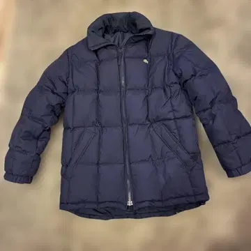 [ 초레어 ] 두툼한 라코스테 롱다운 L 리버서블 퀼팅 네이비