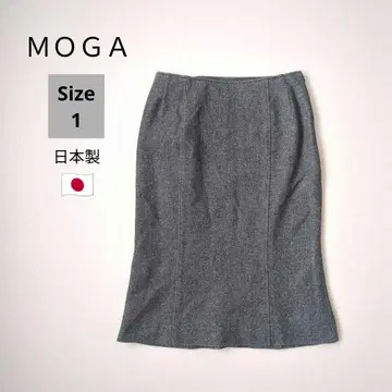 MOGA 모가 스커트 여성용 사이즈 1 그레이 계열 일본제