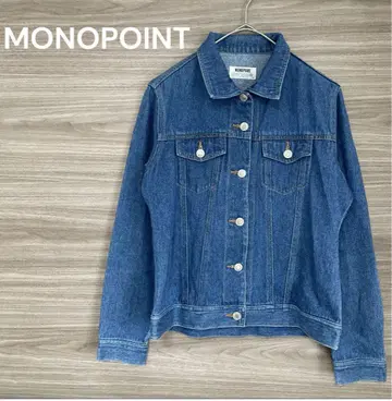 MONOPOINT [ M ] 블루 데님 자켓 면100% 캐주얼