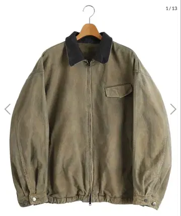 SULFUR DYED WHIP CORD VINTAGE ZIP JACKET