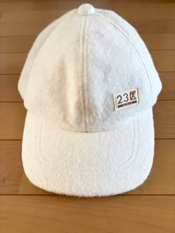 23구 골프 캡 화이트 기모 소재 프리 사이즈