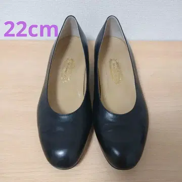 새상품급 긴자 요시노야 펌프스 블랙 비즈니스 관혼상제 22cm