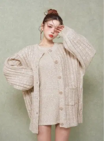 Darich 샤베트 앙상블 니트 미니 원피스