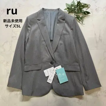미사용 새상품 택 포함 ru 마루이 테일러드 자켓 빅 사이즈 5L 그레이