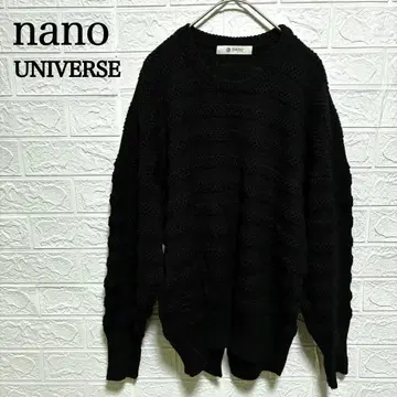 nano UNIVERSE 니트 블랙 여성용 사이즈 38