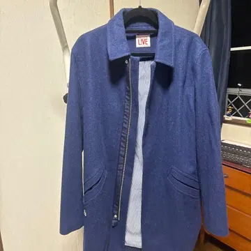 LACOSTE 중고품 대방출 LACOSTE L!VE 네이비 코트