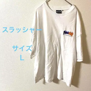 트레셔 T셔츠 화이트 오버 사이즈