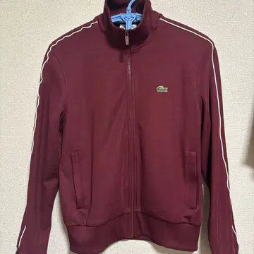 LACOSTE 버건디 집업 저리 US M