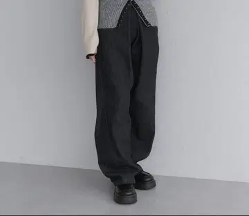 raffime 센터 후크 커브 데님 팬츠