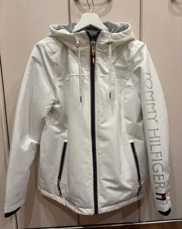 TOMMY HILFIGER 후드 부착 자켓 M 화이트
