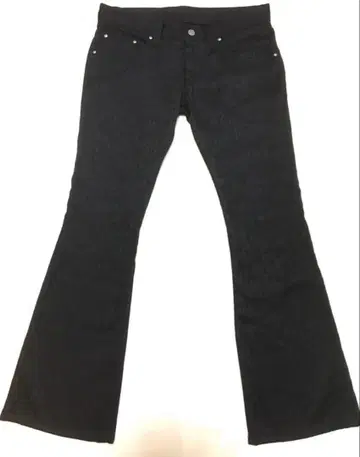 TORNADO MART 레오파드 무늬 벨보텀 블랙 팬츠