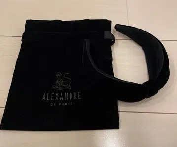 ALEXANDRE DE PARIS 블랙 헤어밴드