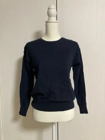 스콧 클럽 네이비 코튼 면100% 긴팔 스웨터 일본제 밀포아