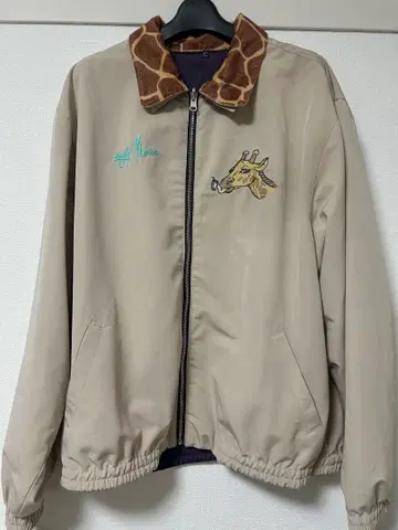 left alone 레프트 얼론 나일론 자켓 기린