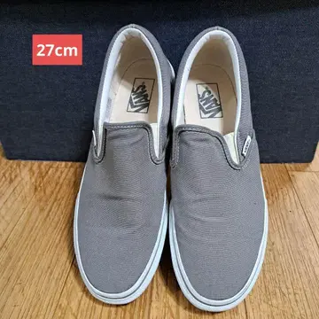 VANS 그레이 슬립온 27cm