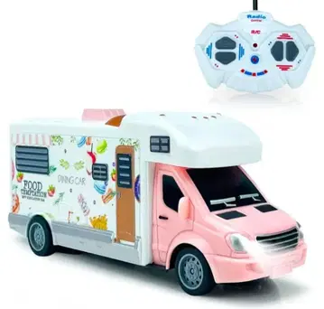 무선 조종 자동차 완구 주방 자동차 전동 RC카 리모컨카 핑크