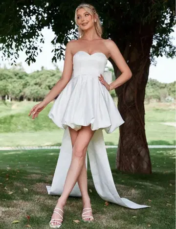 웨딩 드레스 숏 기장