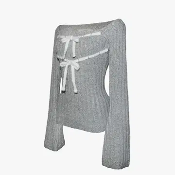 theredthread S rib knit tops ribbon