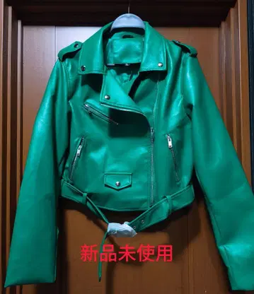 미사용 새상품 그린 싱글 라이더 자켓 XL (미사용 새상품 SALE)
