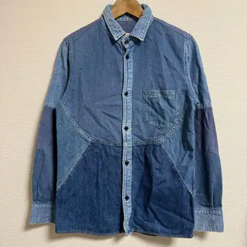 masterkey 패치워크 데님 셔츠