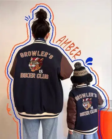 AMBER ROAR 앰버로아 바시티 자켓 170