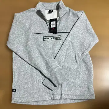 new balance 그레이 하프 지퍼 트레이닝복