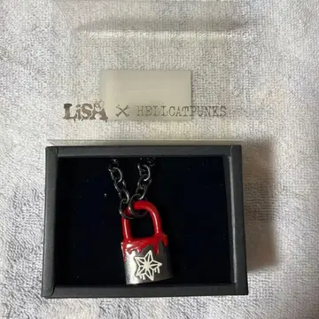 LiSA x HELLCATPUNKS 자물쇠 목걸이 레드