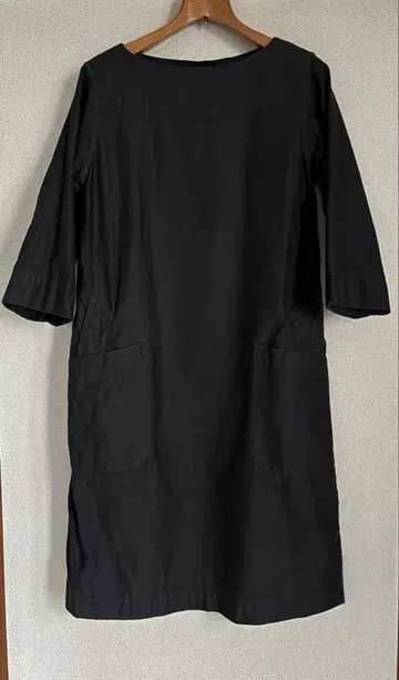 [ MHL. ] 코튼 원피스 블랙