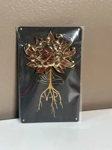 James Jean 국화 아트 핀 배지 사인 포함