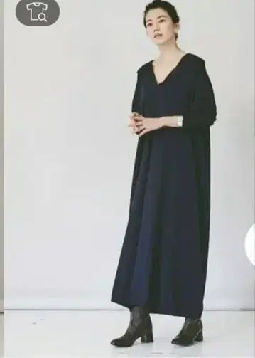 [ 캘런솔로지 ] 세일러 카라 니트 롱 원피스