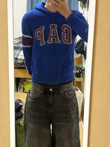 gap 지퍼 후드티 y2k 크롭 스트릿