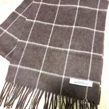 GREEN LABEL RELAXING 캐시미어 100% 머플러 브라운