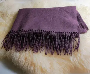 새상품급 캐시미어 100% 스톨 대형 숄 머플러 모브 컬러