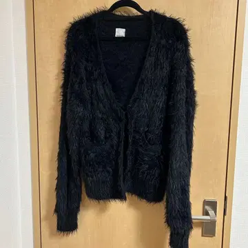 [ 새상품급 ] ROSEBUD 퍼 가디건 블랙